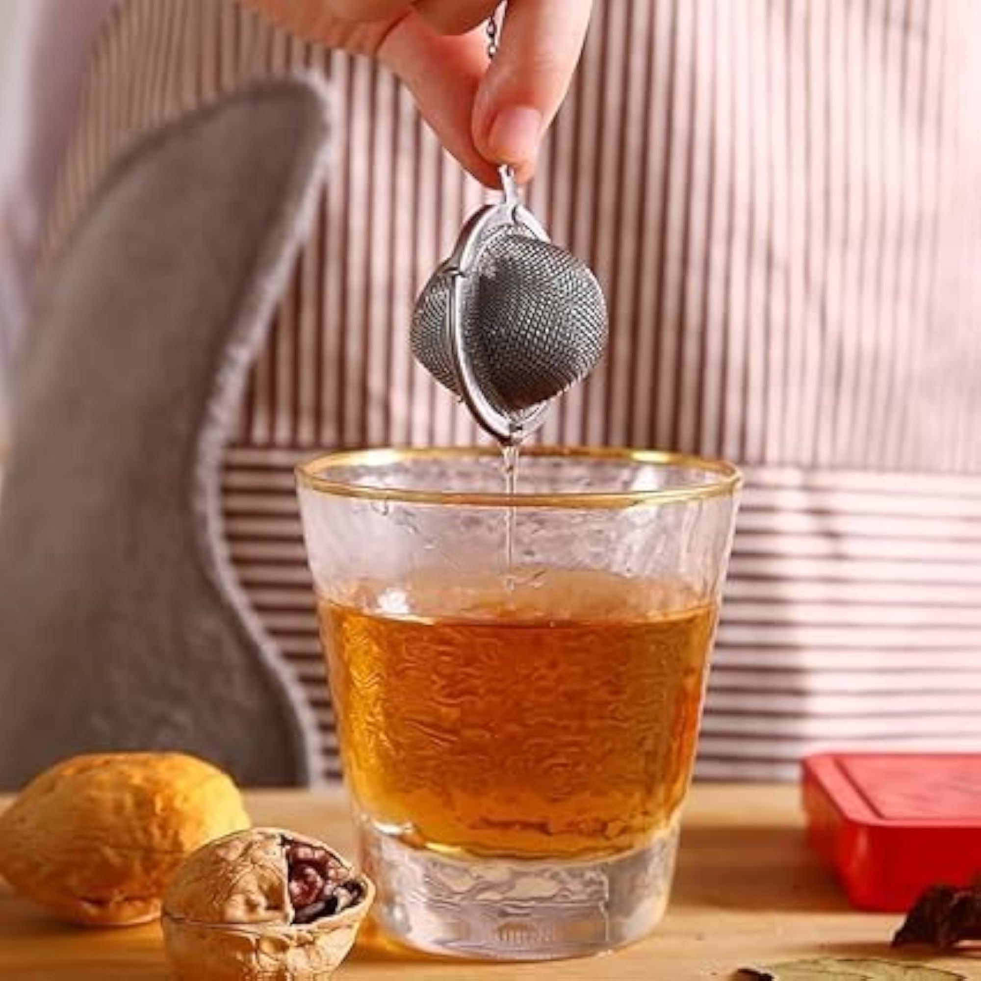 Small Stainless Steel Tea Strainer for Spices and Loose Tea